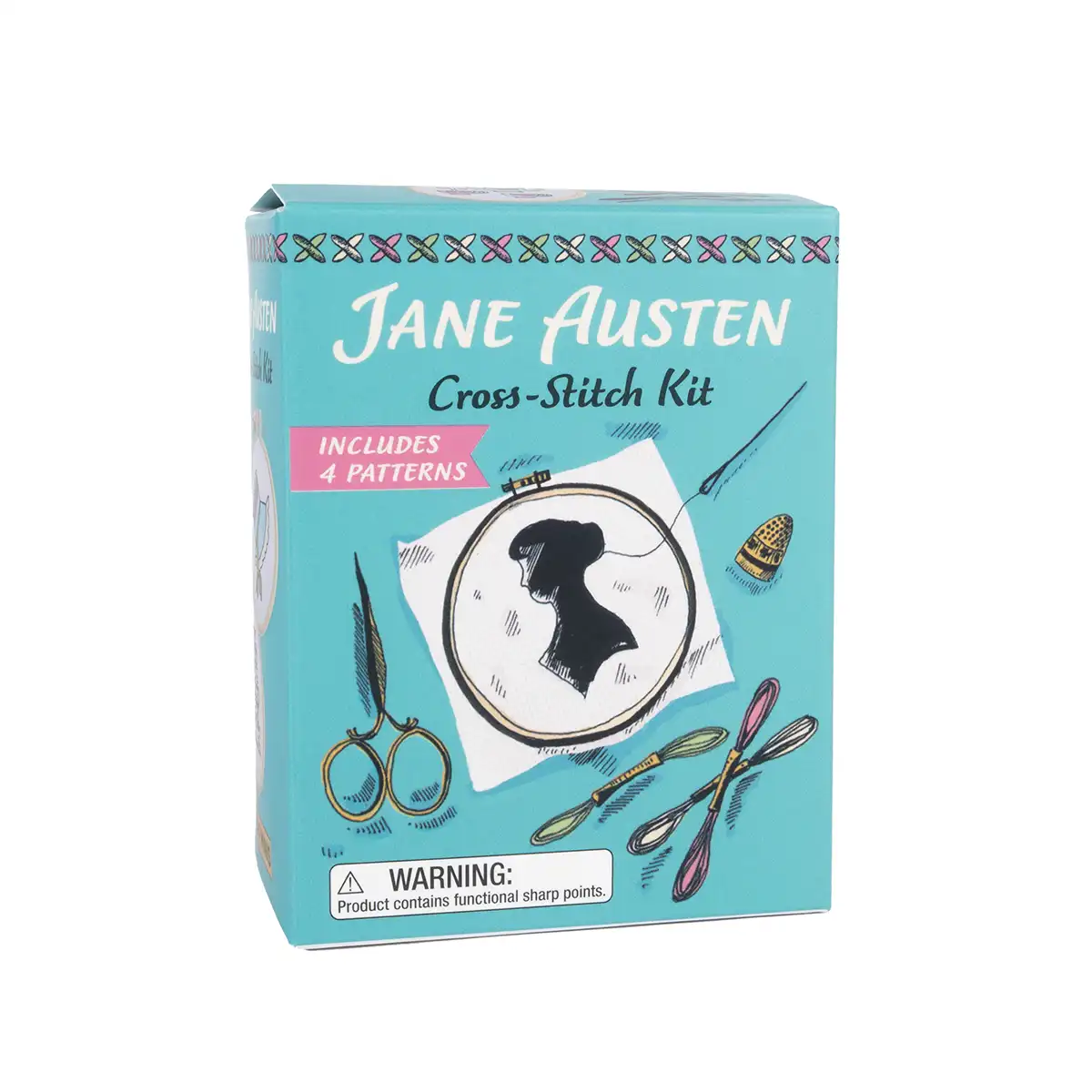 Jane Austen Mini Cross Stitch Kit - Image 3