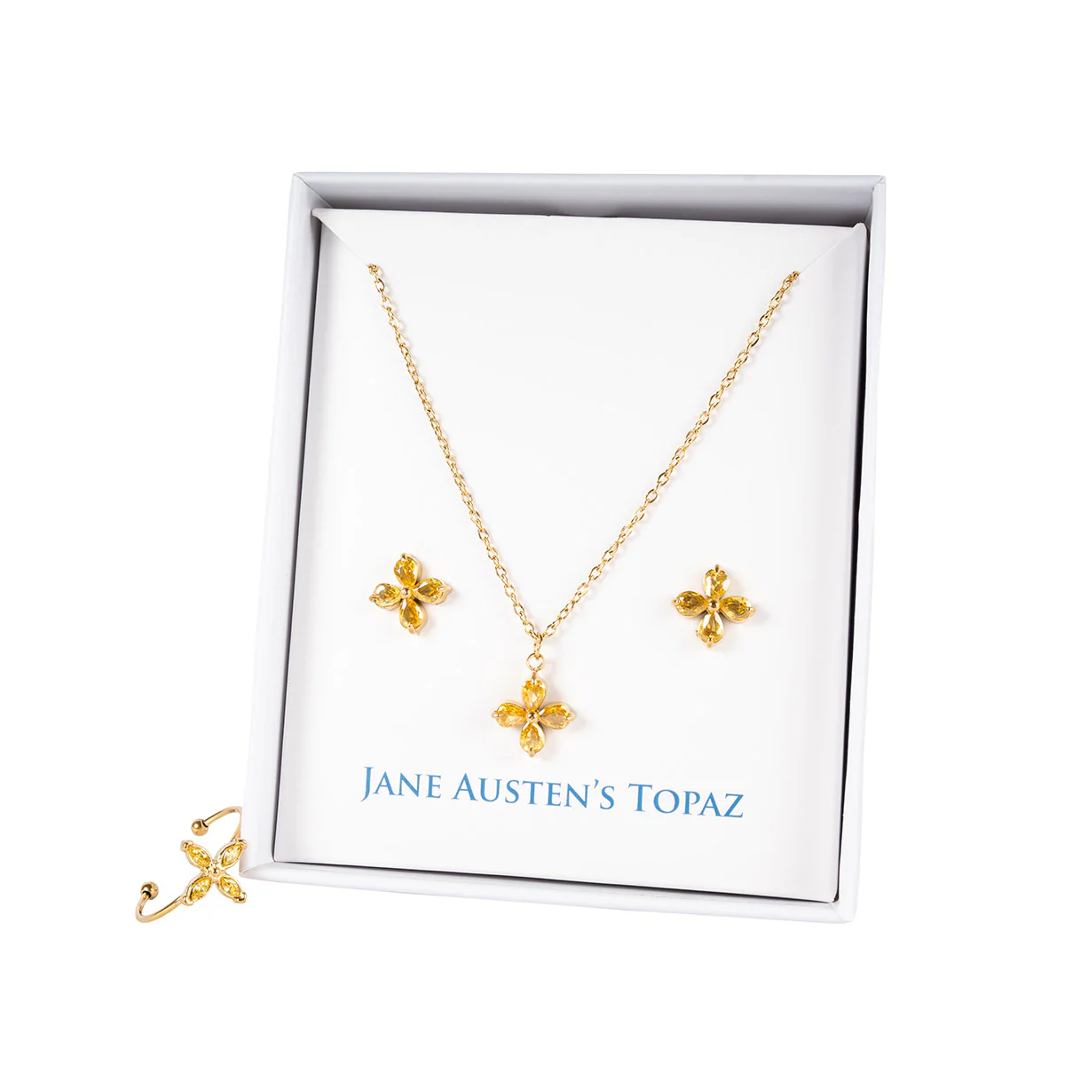 Jane Austen Necklace and Earring Set - Image 3