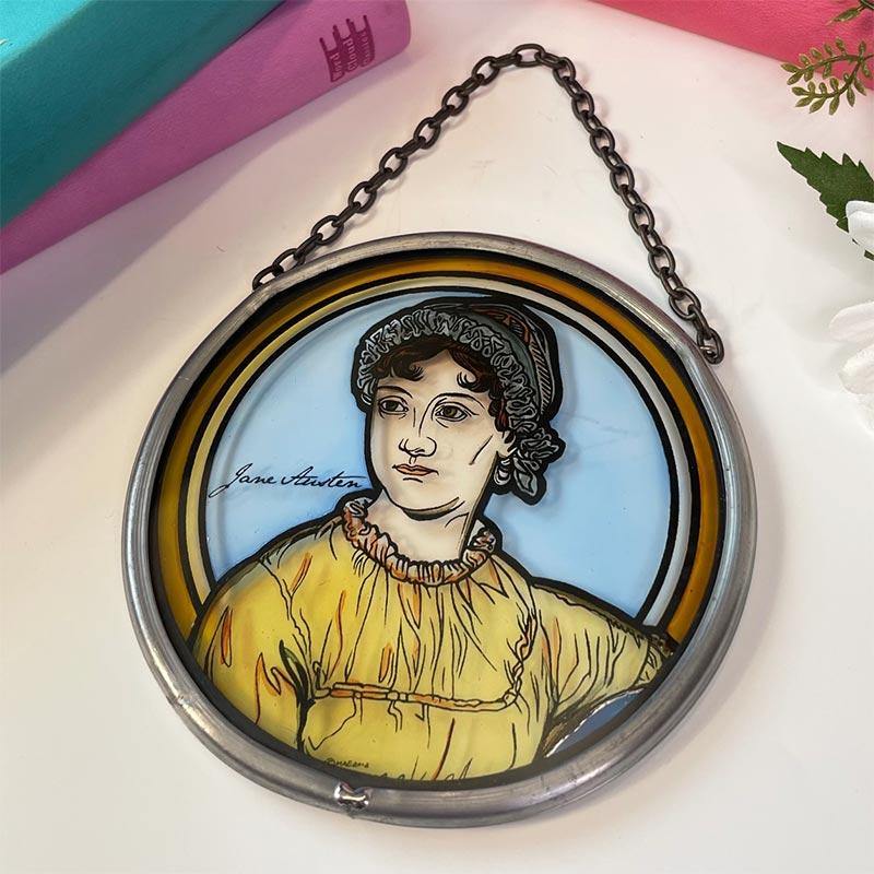 Jane Austen Ornament - 'Stained Glass' Window Decoration
