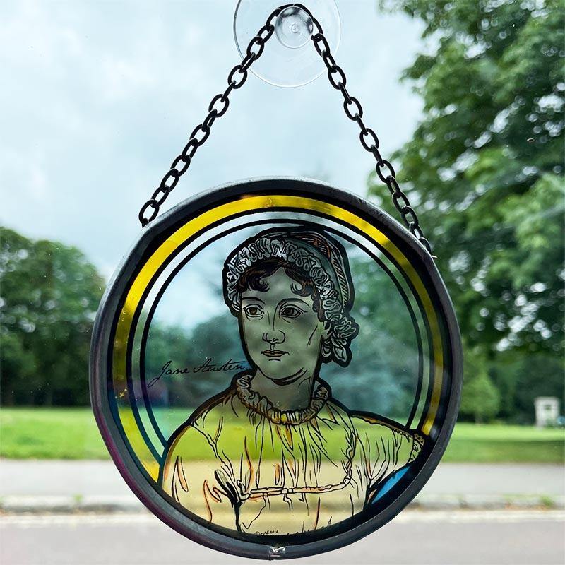 Jane Austen Ornament - 'Stained Glass' Window Decoration - Image 2