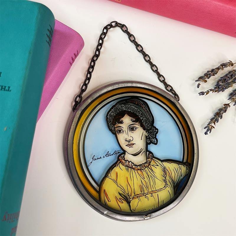 Jane Austen Ornament - 'Stained Glass' Window Decoration - Image 3