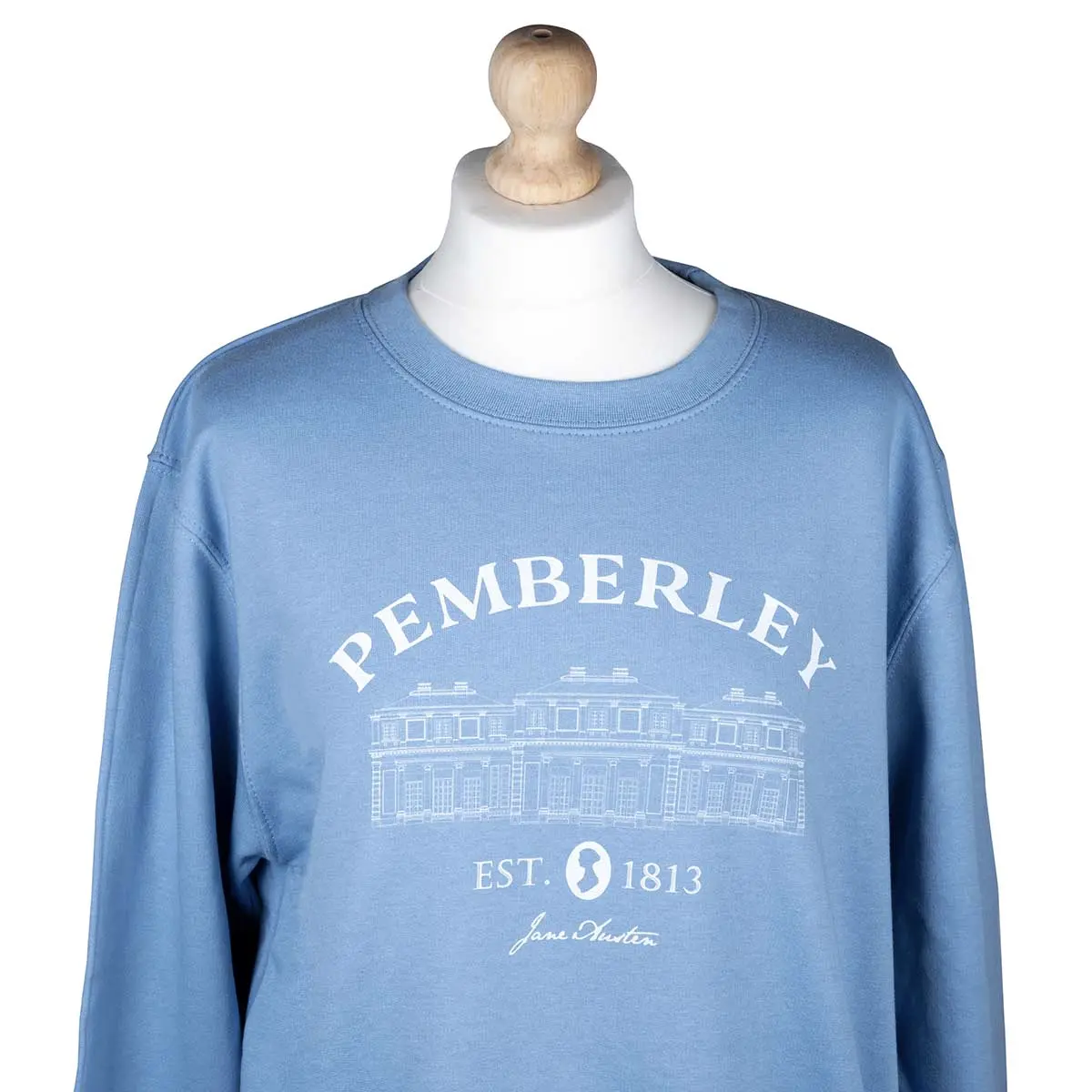 Jane Austen Pemberley Sweater in Blue - Image 3