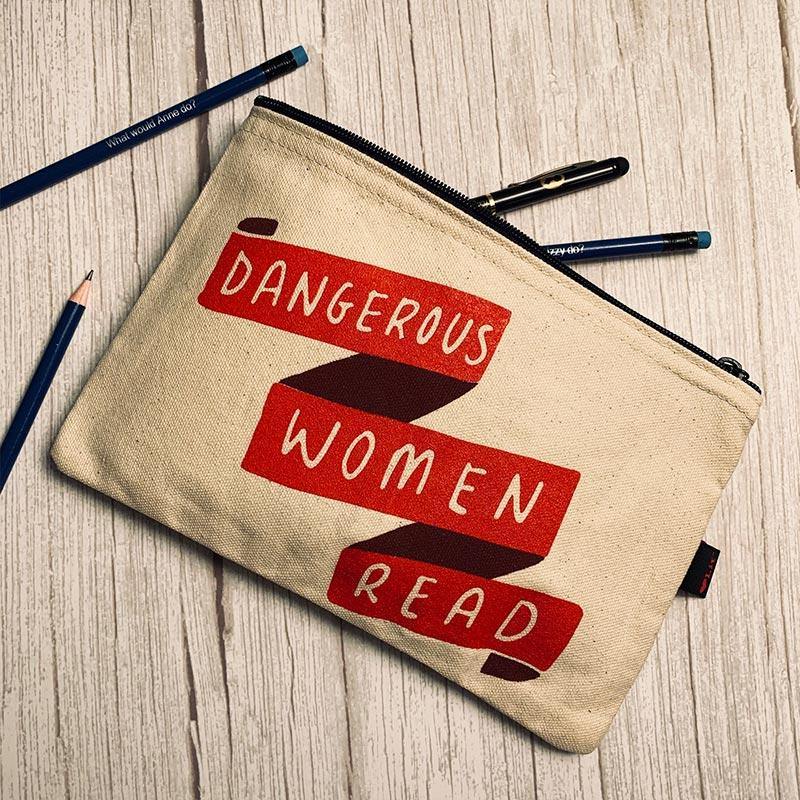 Jane Austen Pencil Case - "Dangerous Women Read" - Image 2