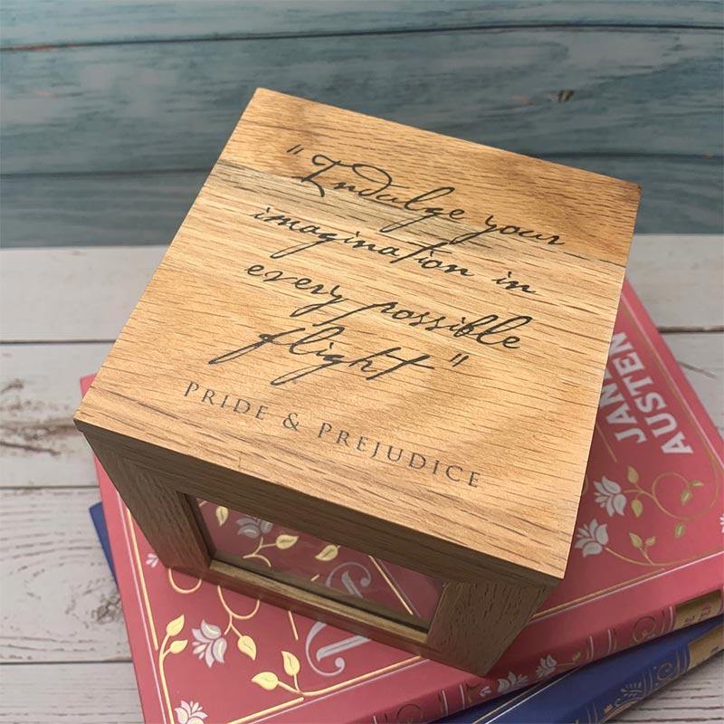 Jane Austen Photo Cube - Imagination Quote Design - Image 2