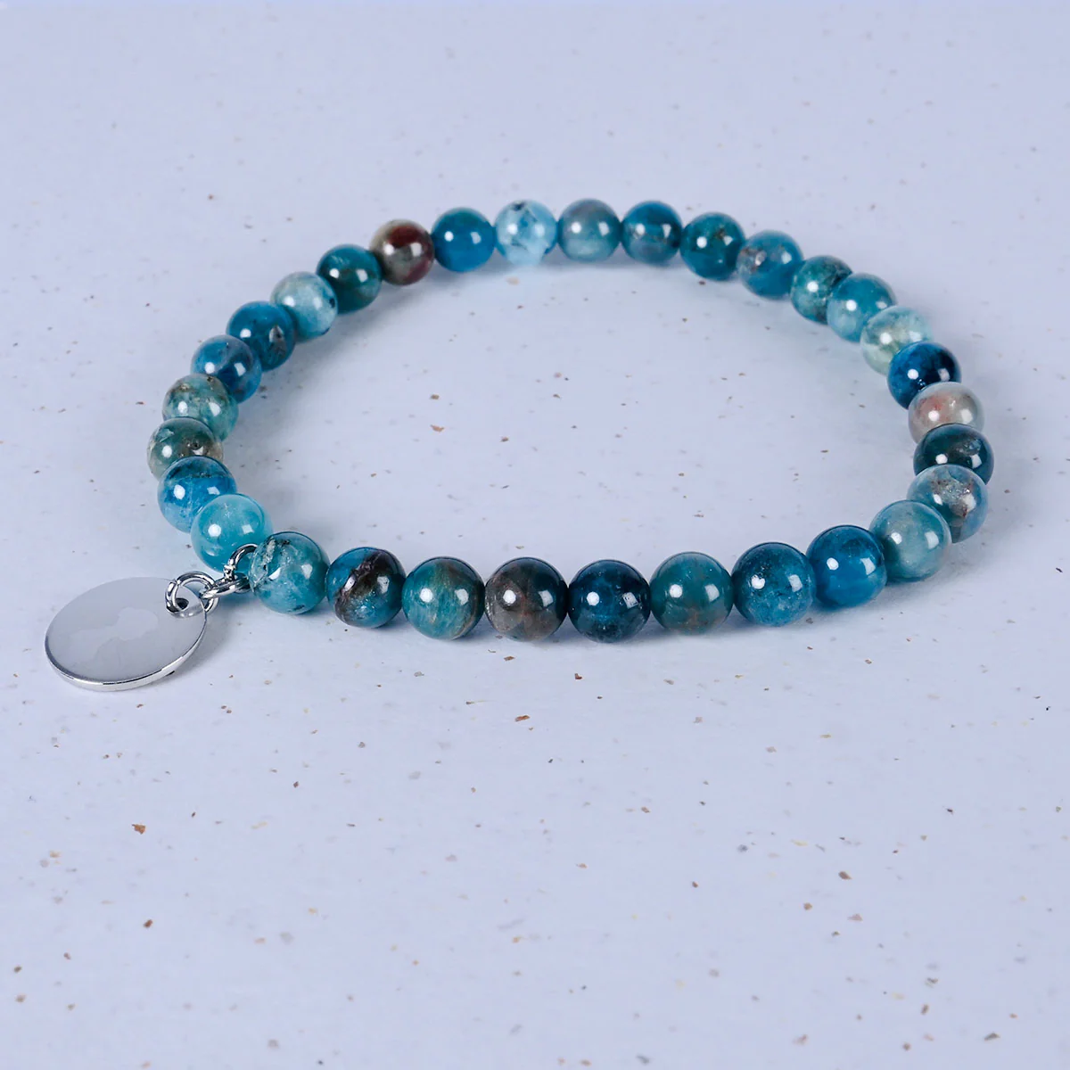 Silhouette Charm bracelet in Blue Agate - Image 3