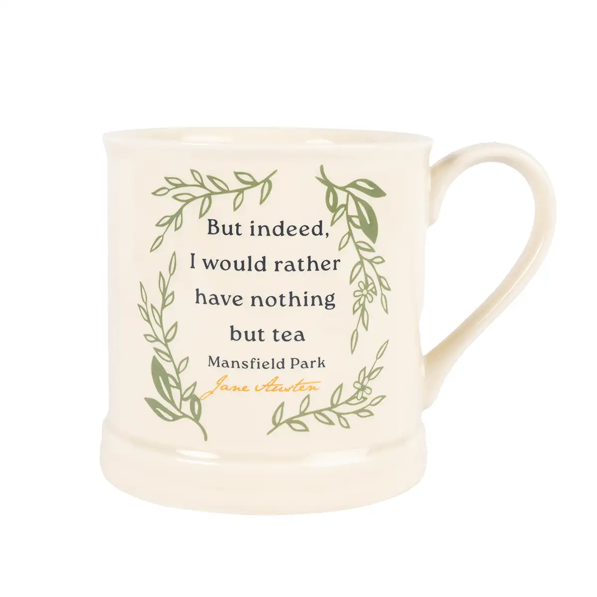 Jane Austen Silhouette Vintage Mug - Image 2