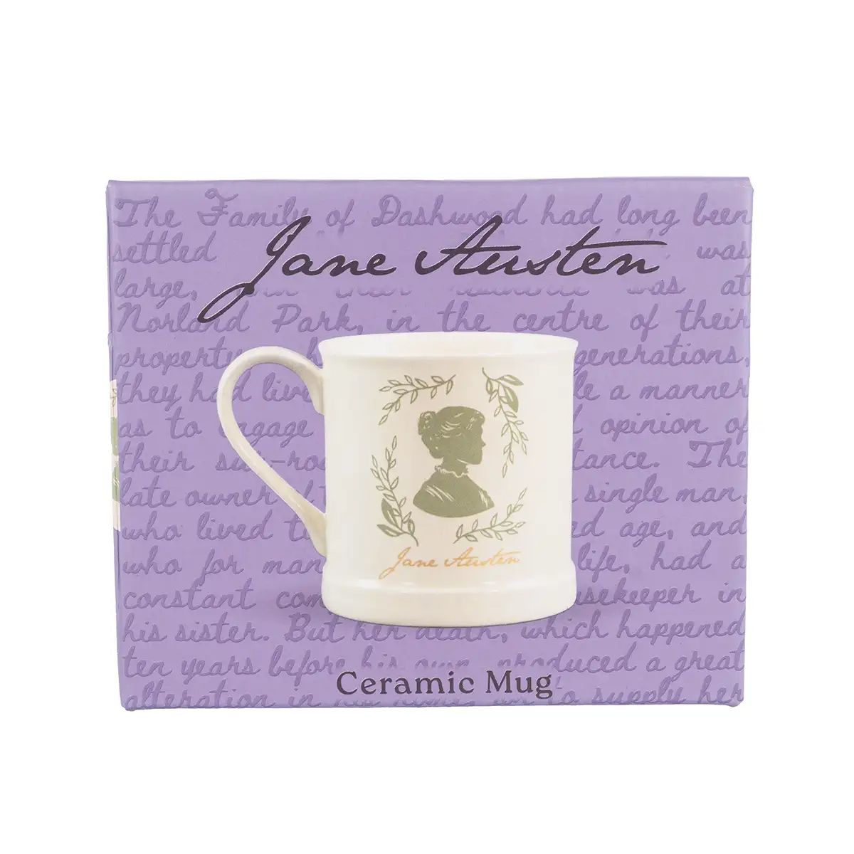 Jane Austen Silhouette Vintage Mug - Image 4