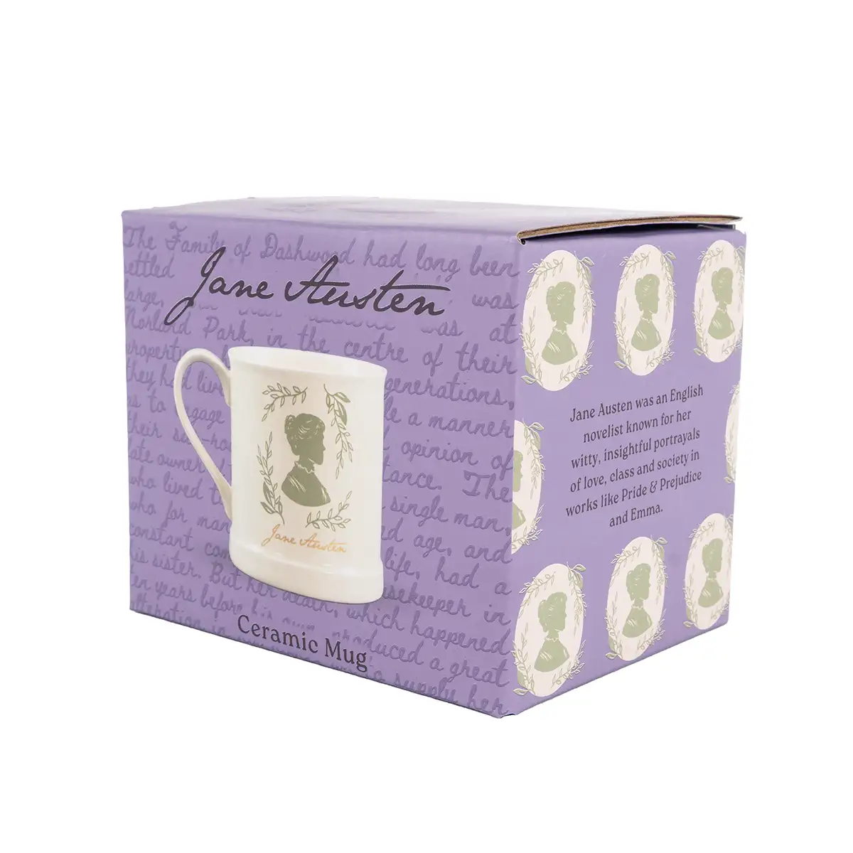 Jane Austen Silhouette Vintage Mug - Image 5