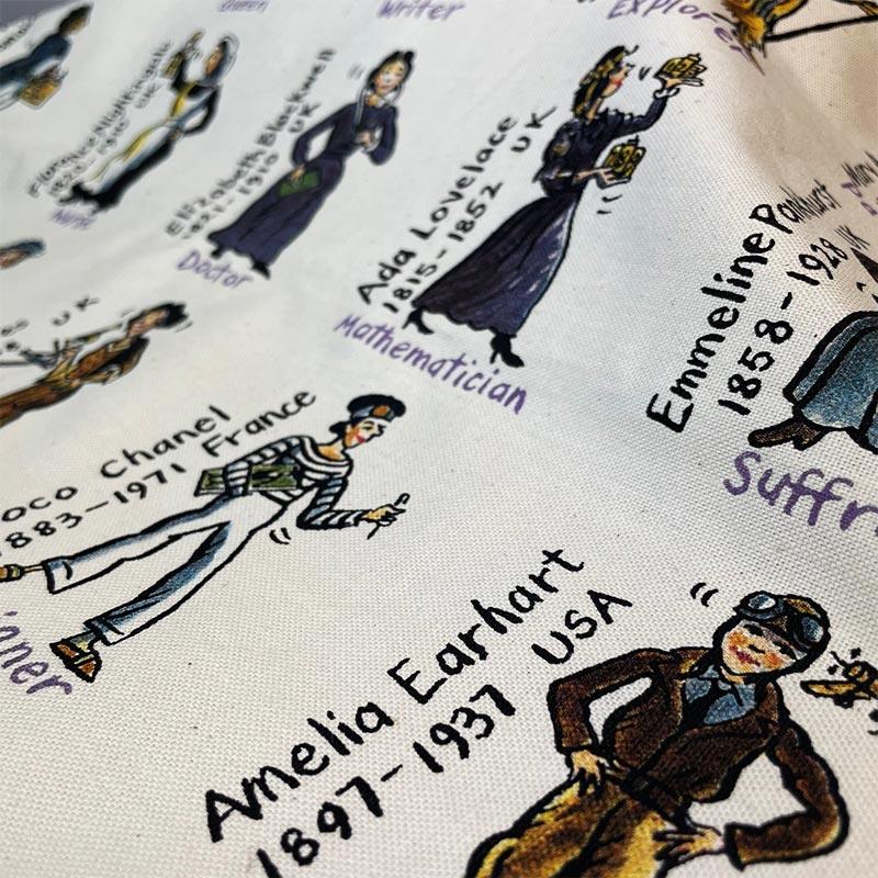 Jane Austen Tea Towel - Women Who Changed the World - Image 2