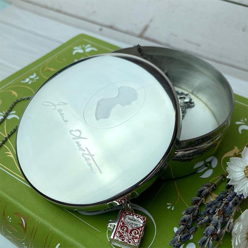 Jane Austen Trinket Box - Pewter | Exclusive Collection - Image 2