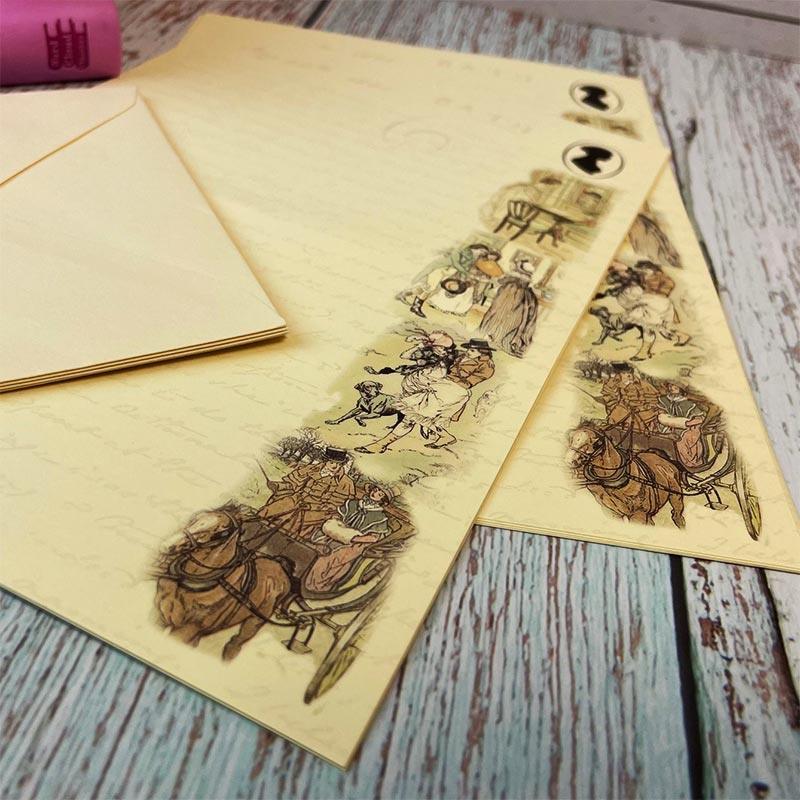 Jane Austen Writing Paper - Regency Border - Image 2