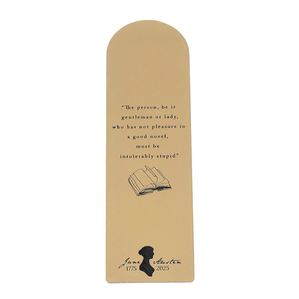 Jane Austen's 250th Anniversary Bookmark in Brushed Gold - Image 3