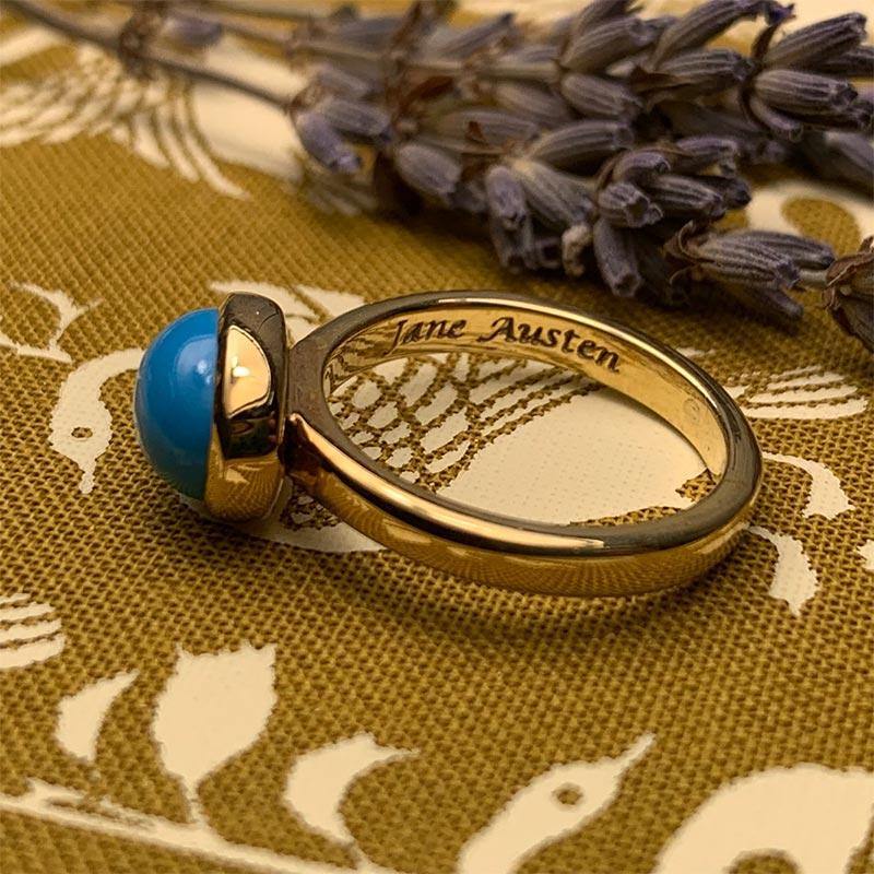 Jane Austen's Ring Replica - 9ct Gold and Turquoise | Exclusive Collection