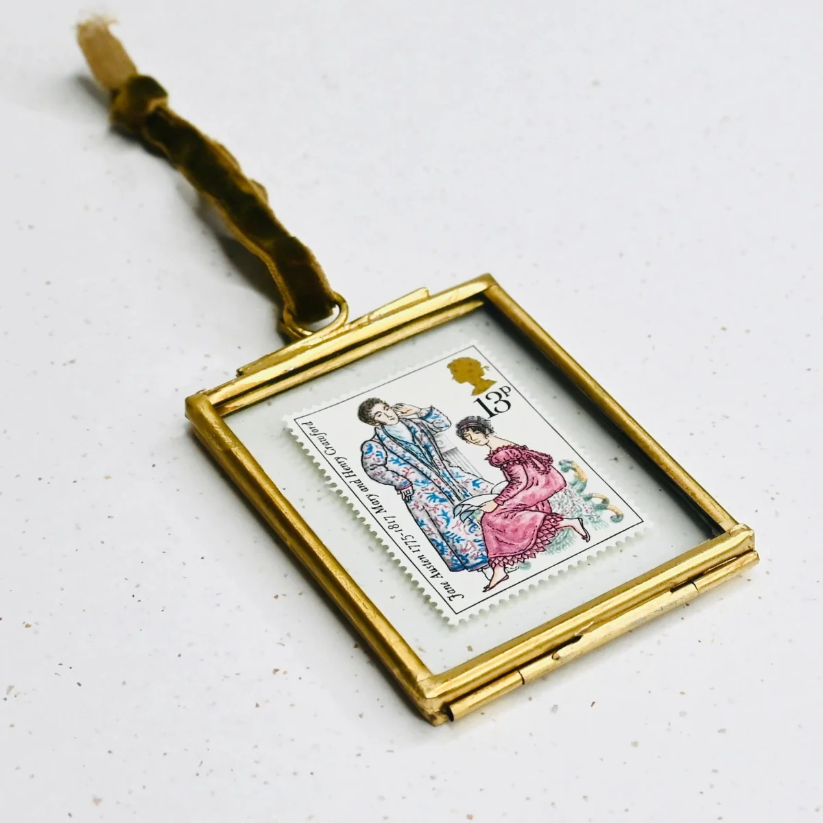 Limited Edition Jane Austen Stamp in Hanging Frame - Mary and Henry Crawford - Image 3