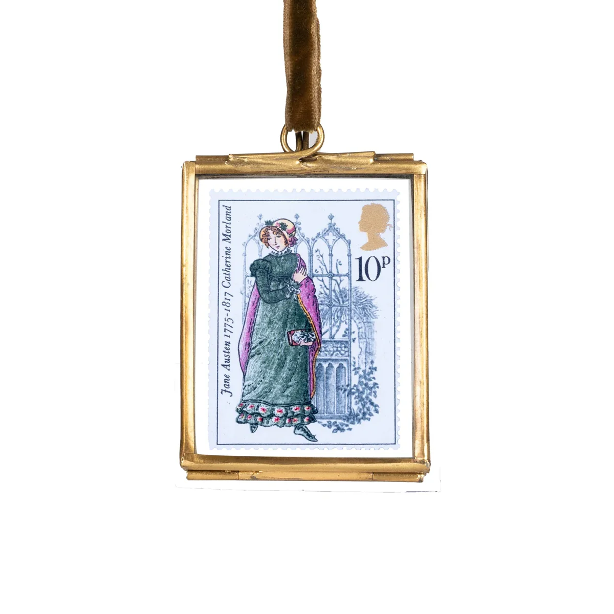 Limited Edition Jane Austen Stamp in Hanging Frame - Catherine Morland