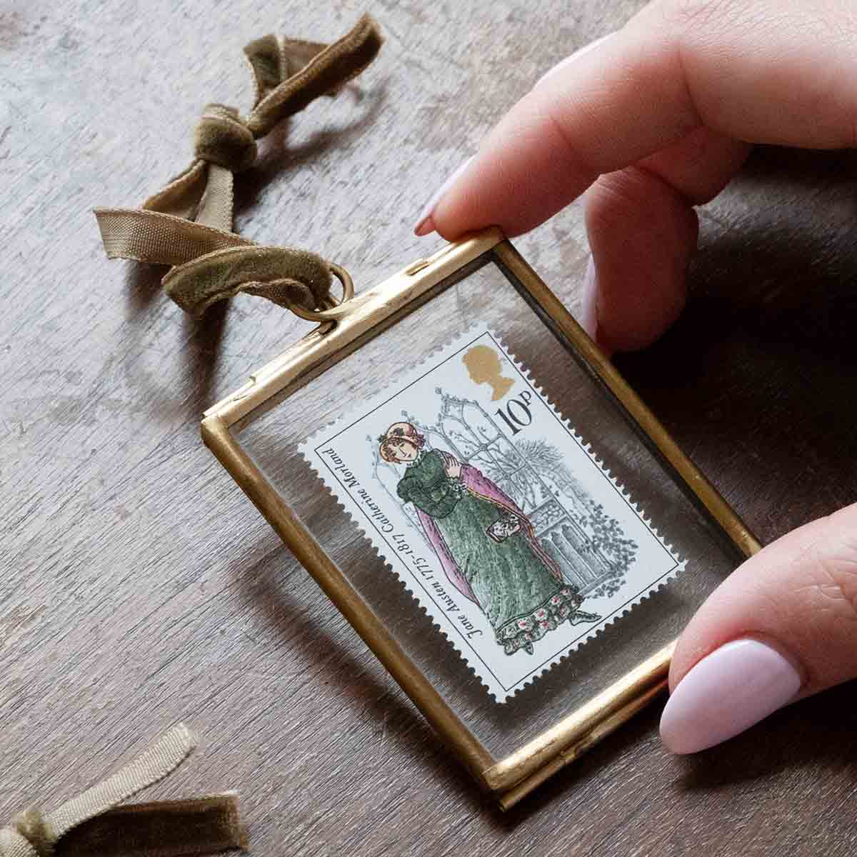 Limited Edition Jane Austen Stamp in Hanging Frame - Catherine Morland - Image 5