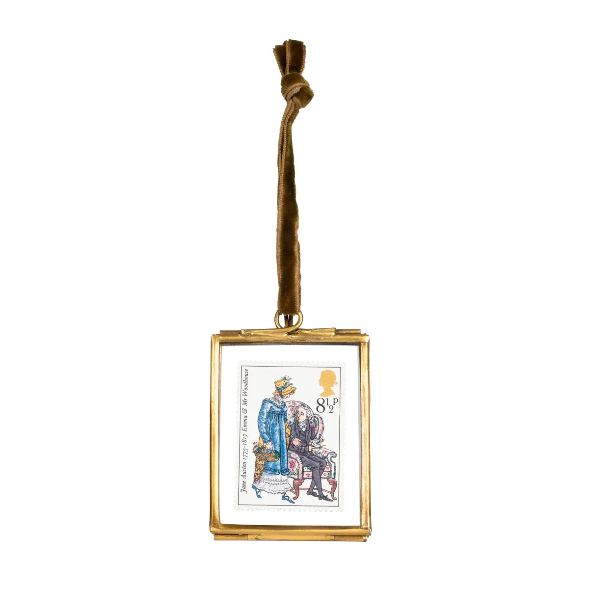 Limited Edition Jane Austen Stamp in Hanging Frame - Emma and Mr Woodhouse - Image 4