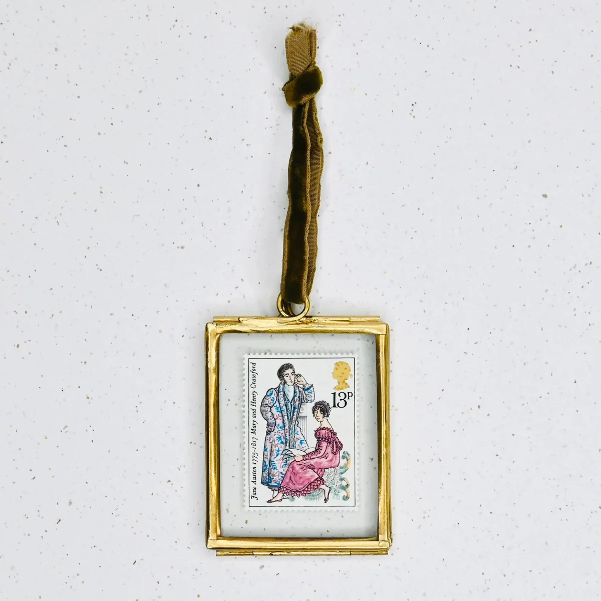 Limited Edition Jane Austen Stamp in Hanging Frame - Mary and Henry Crawford - Image 2