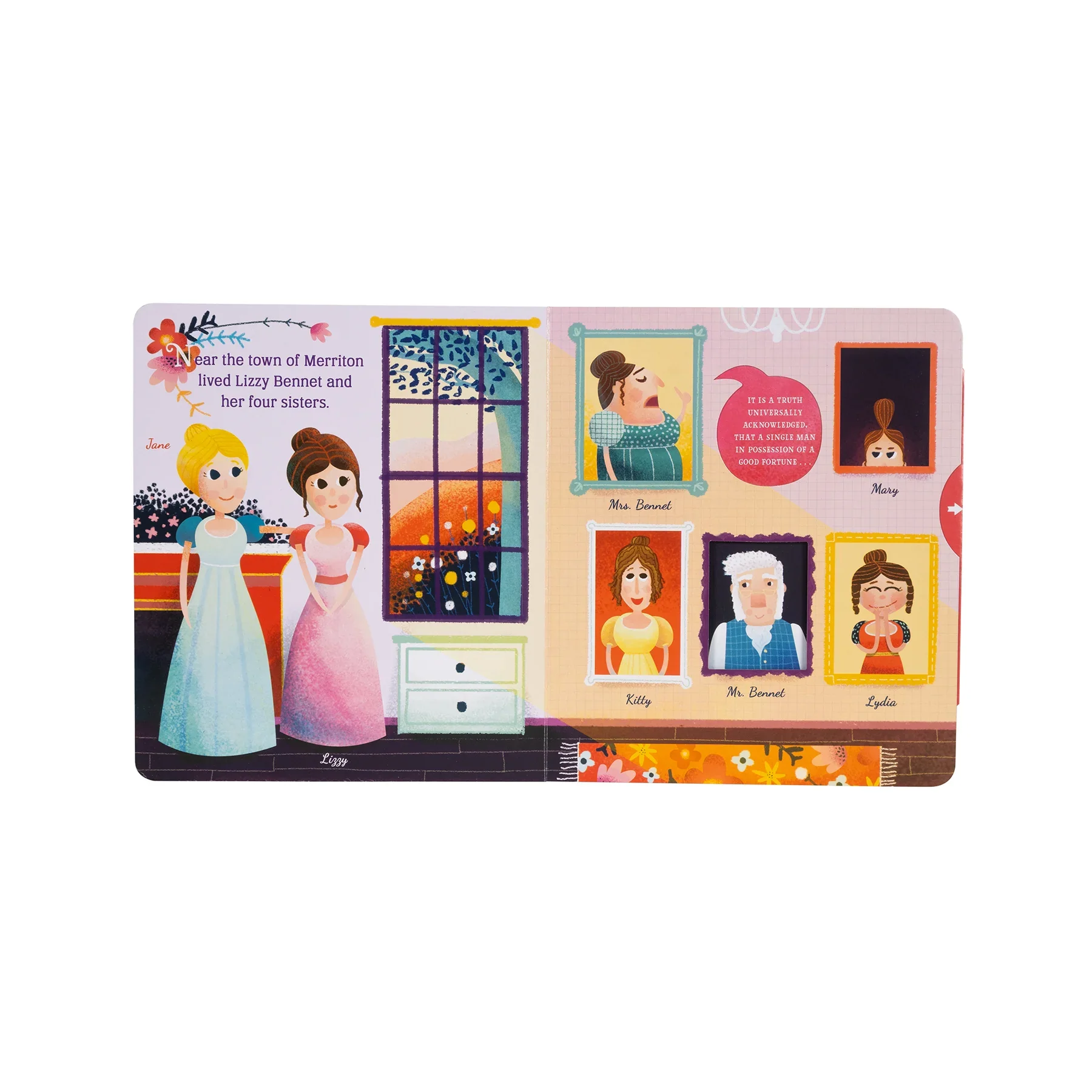 Lit for Little Hands Board Book - Pride and Prejudice - Image 2