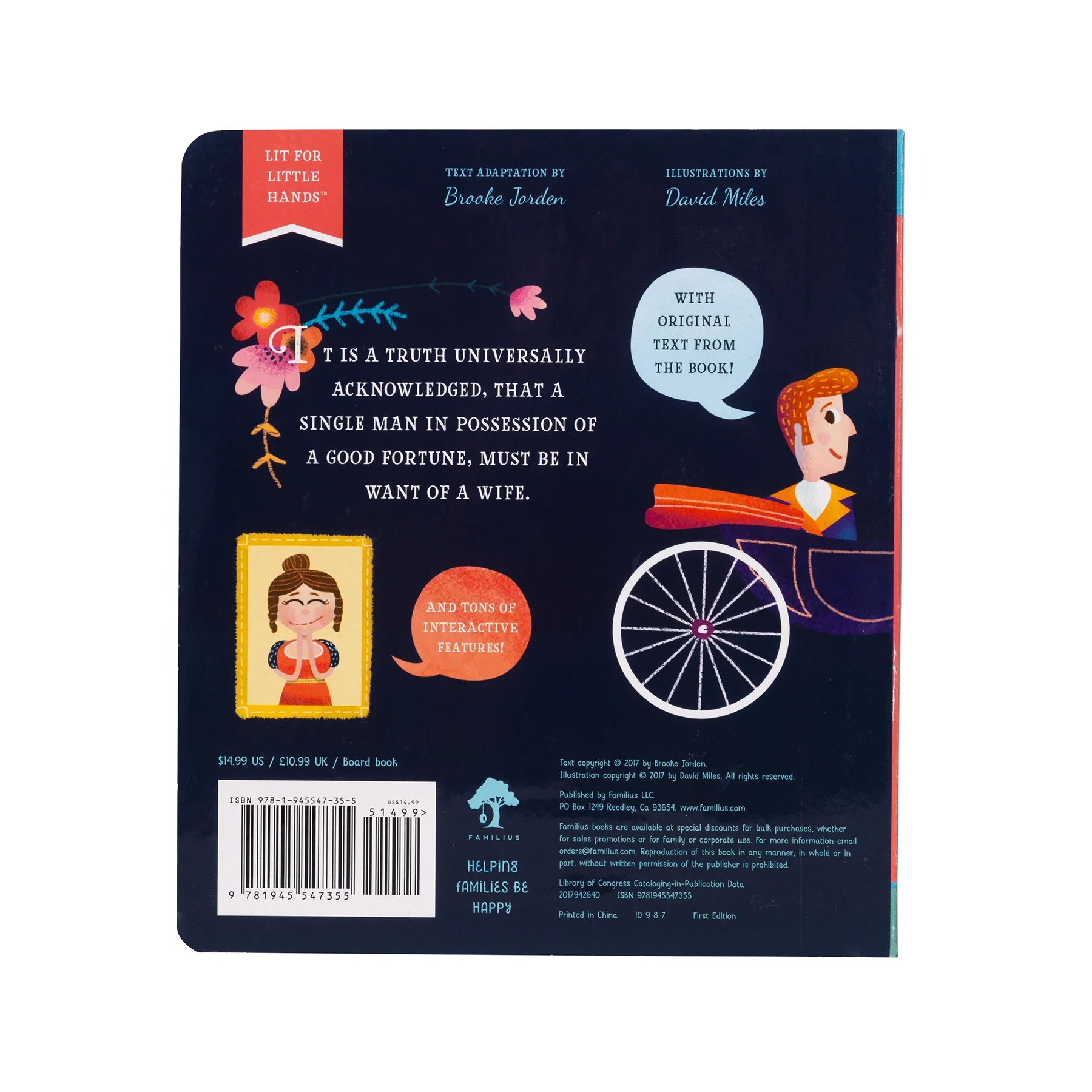 Lit for Little Hands Board Book - Pride and Prejudice - Image 4
