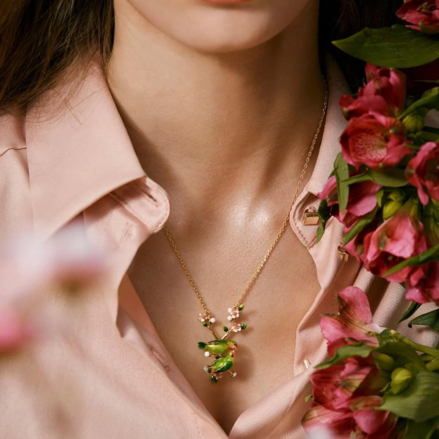 Lovebird Pendant Necklace - Image 4