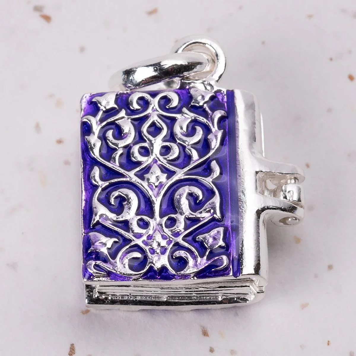 Mansfield Park Silver and Enamel Book Charm Pendant - Image 2