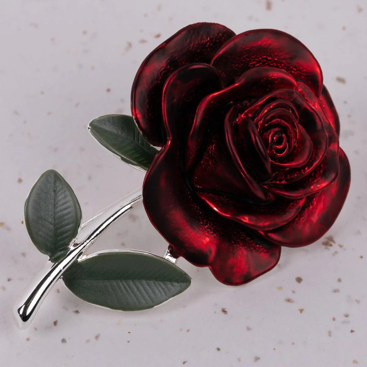 Meryton Handcrafted Rose Brooch - Image 2