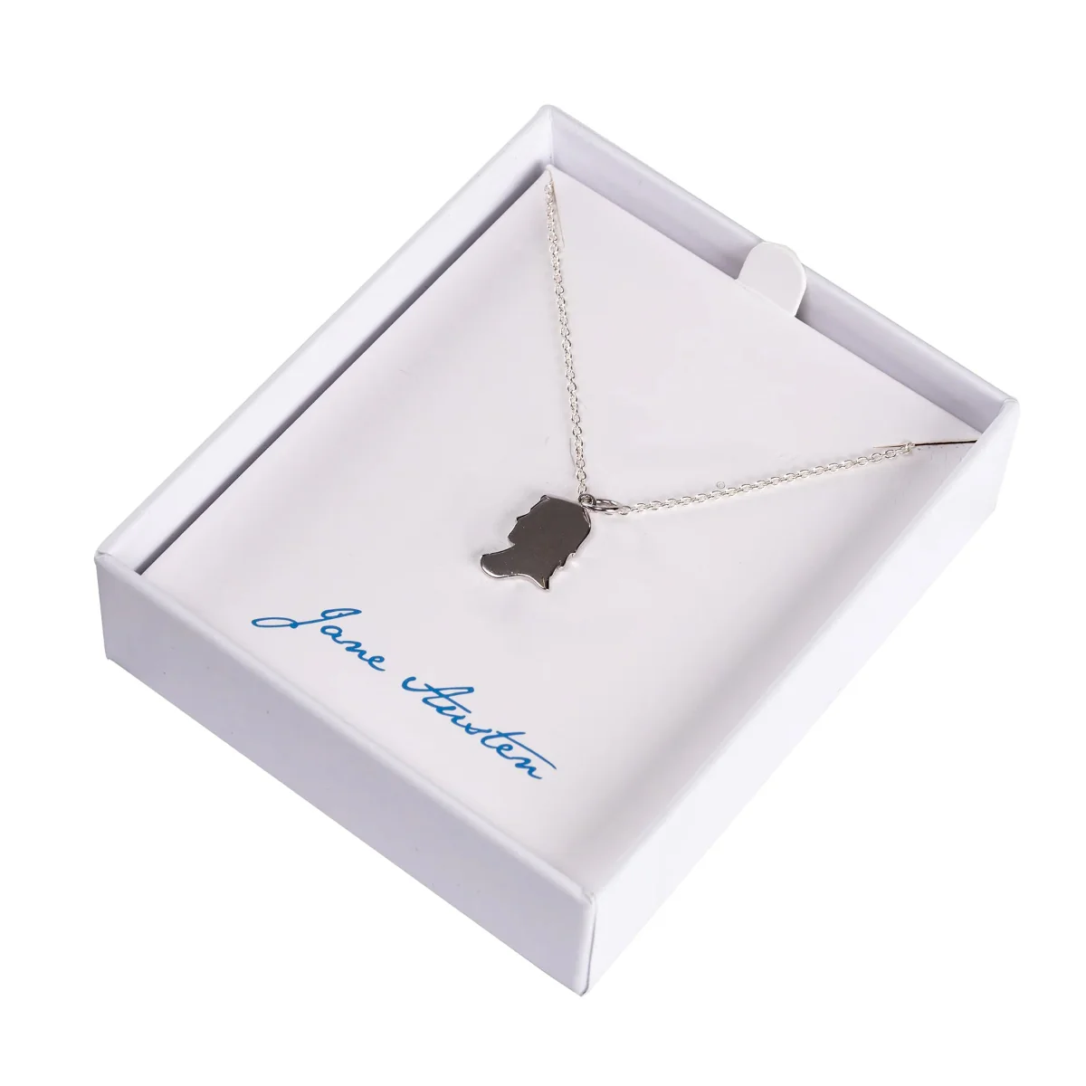 Mr. Darcy Inscribed Silhouette Necklace - Image 5