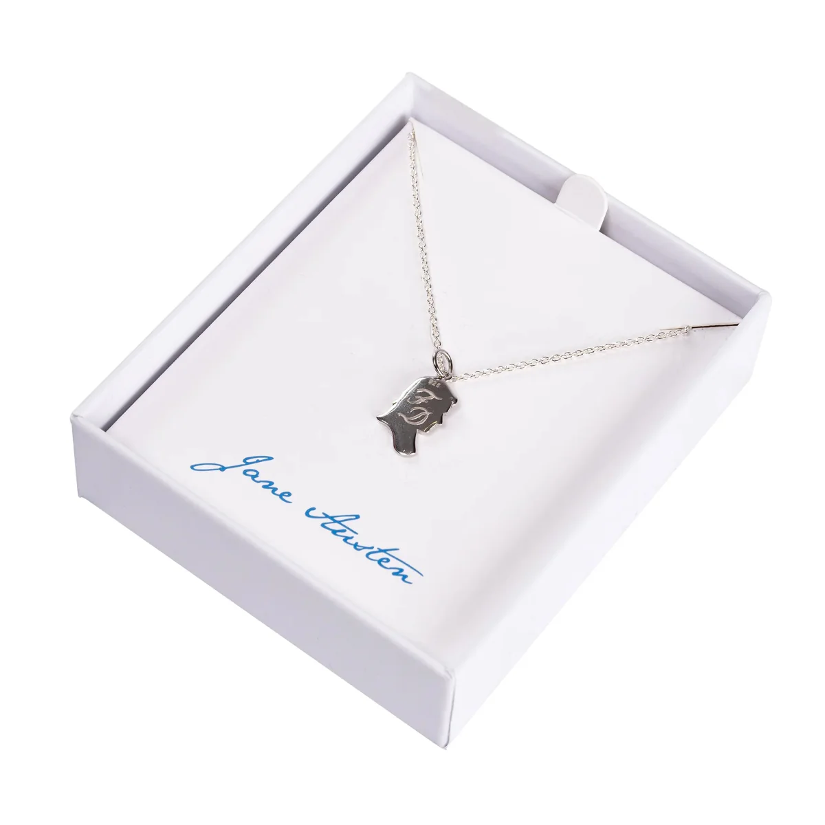 Mr. Darcy Inscribed Silhouette Necklace - Image 6