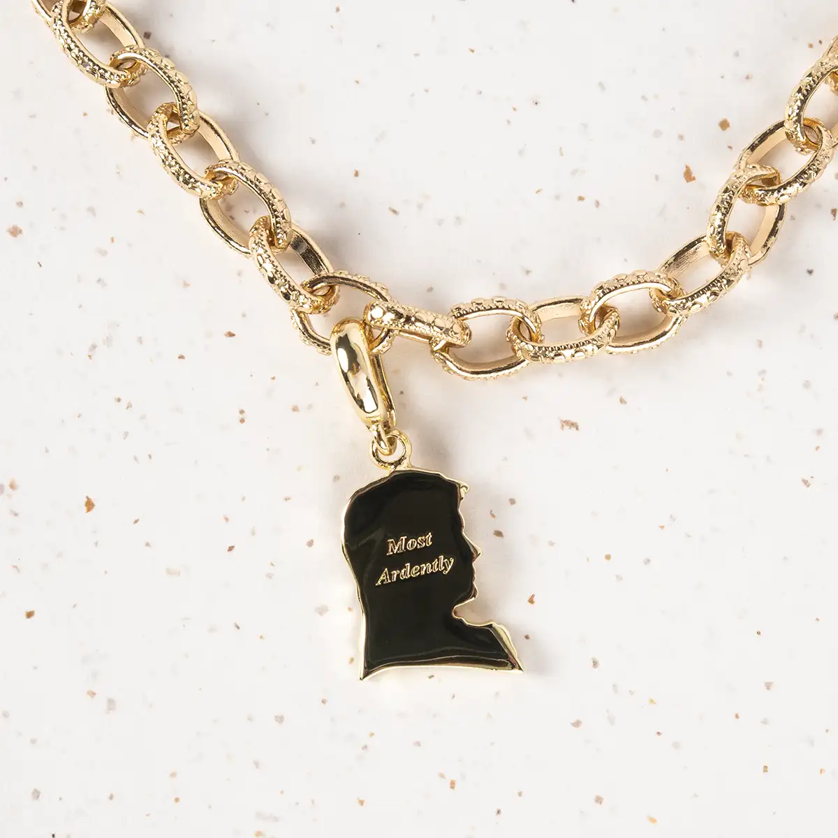 Mr. Darcy Quote Charm - Image 2
