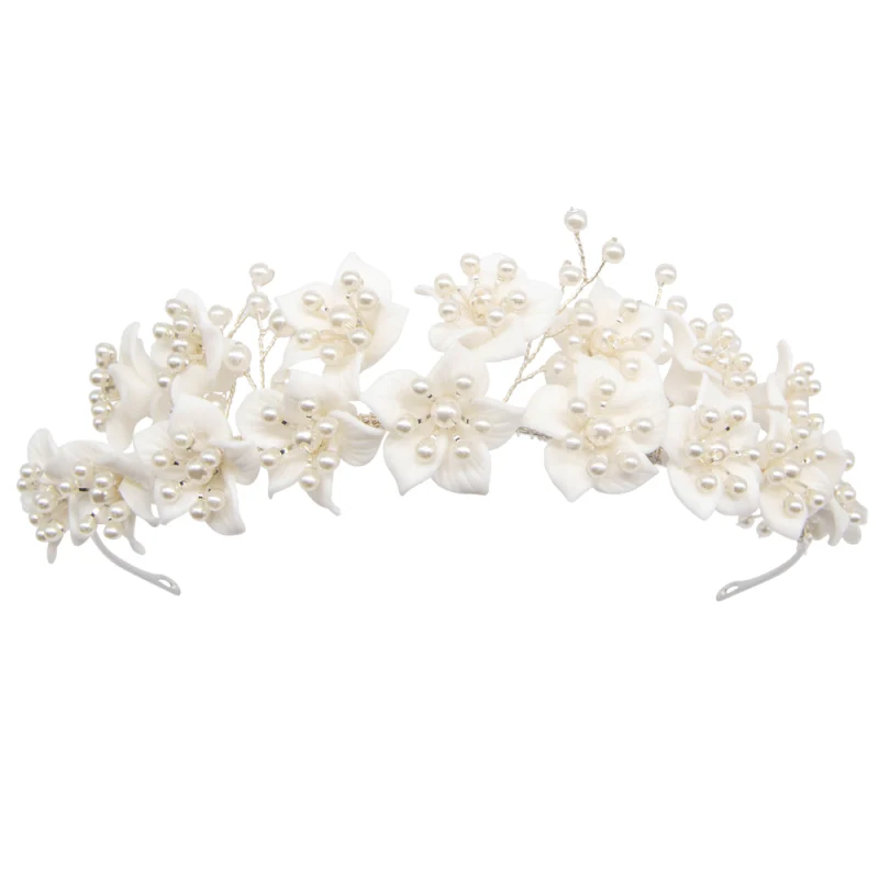 Netherfield Ball Pearl and Flower Hair Accessory - Image 2