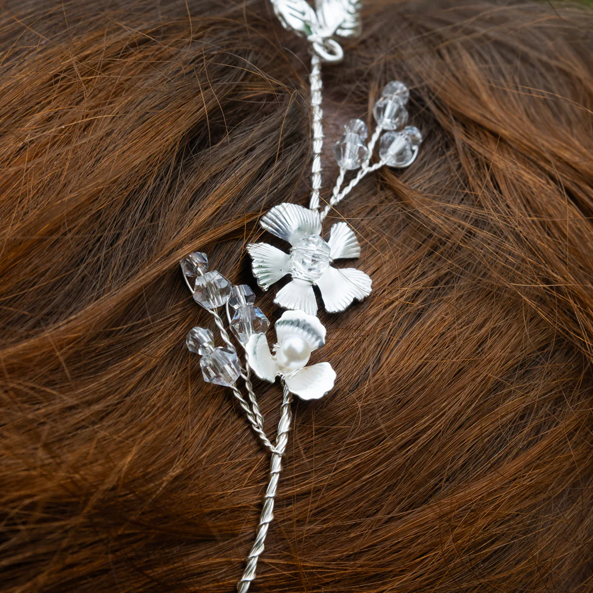 Netherfield Ball Regency Dainty Flower Hair Accessory - Image 4