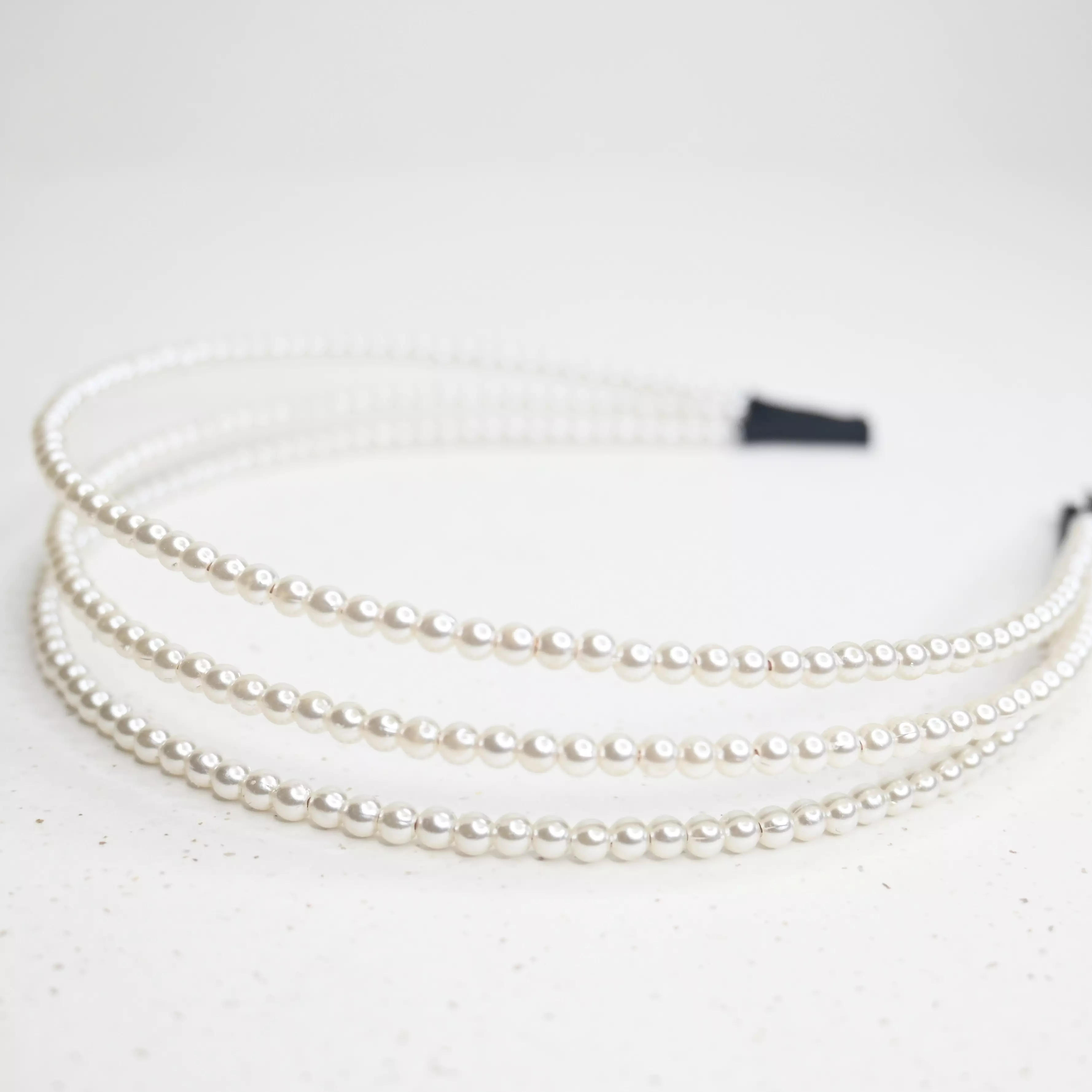 Netherfield Ball Triple Row Pearl Headband