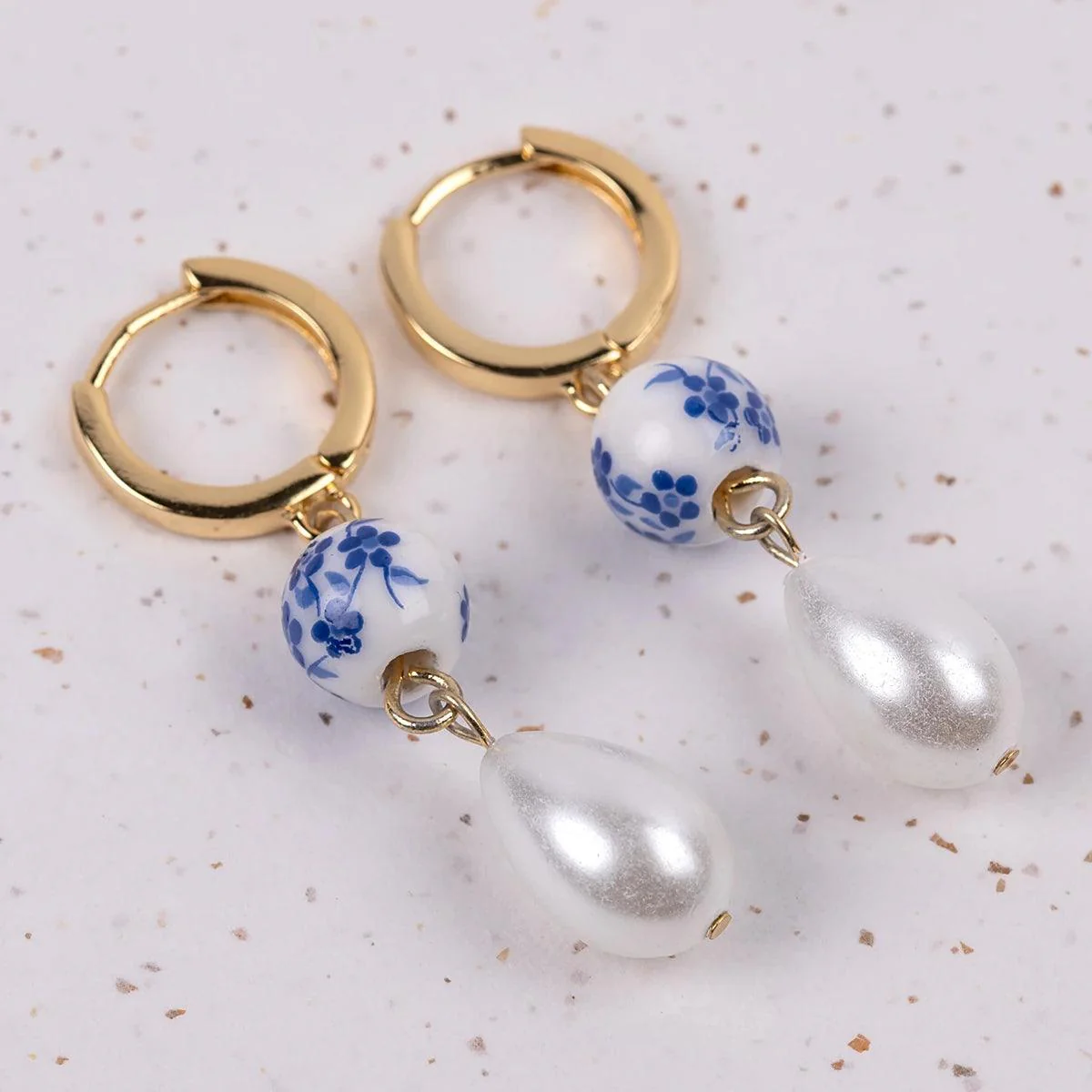 Netherfield Pearl Drop Earrings - Image 2