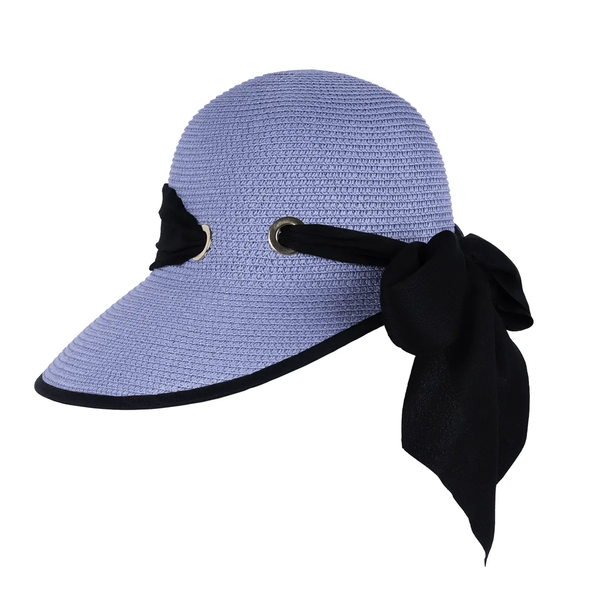 Open Back Regency Bonnet in Blue - Image 4