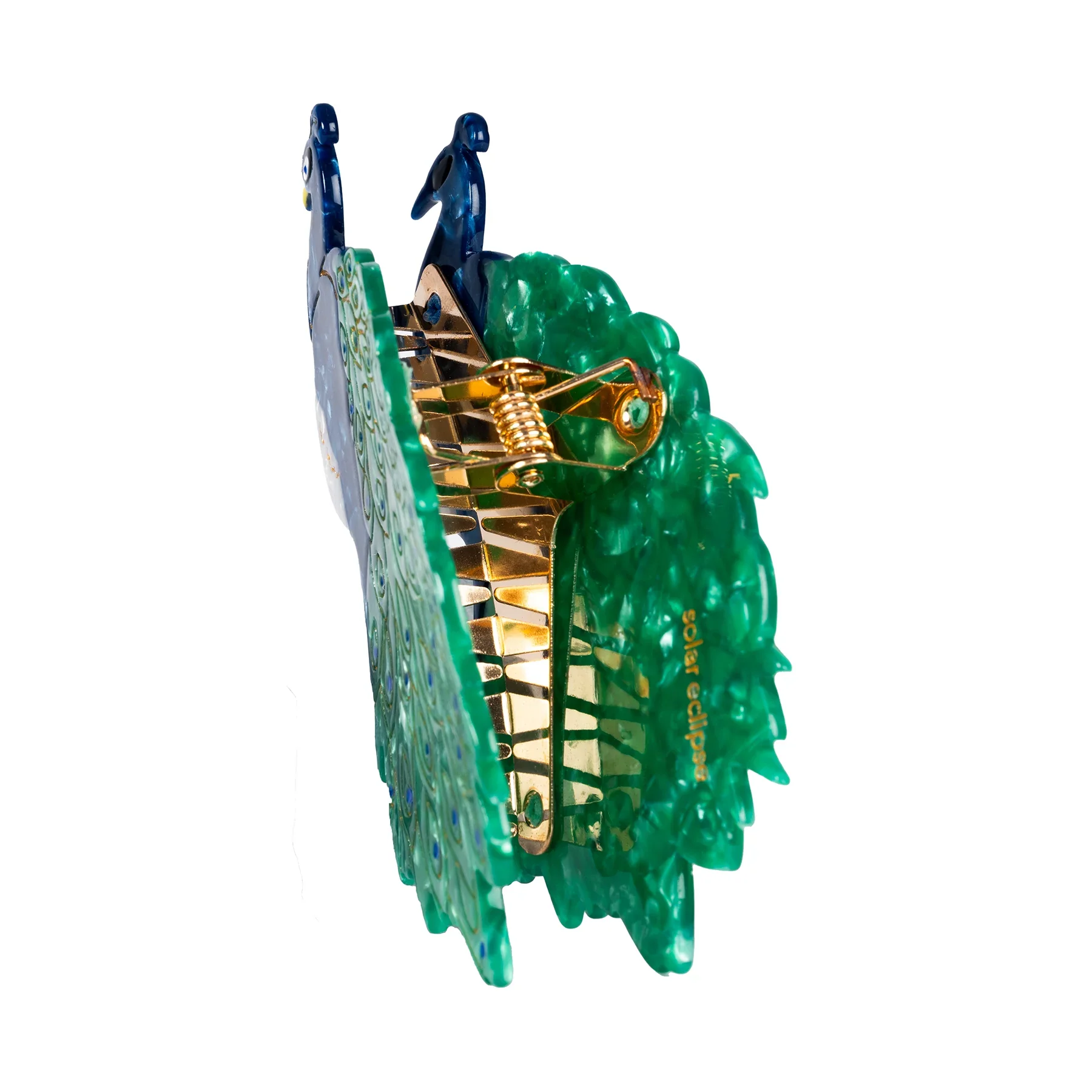 Peacock Hair Claw Clip - Image 3