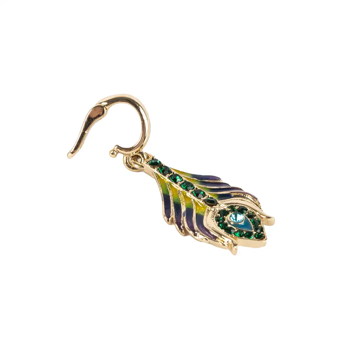 Peacock Feather Charm