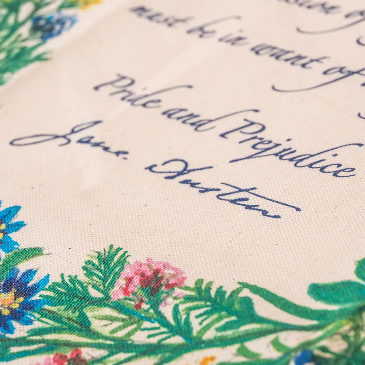 Pride and Prejudice Floral Tea Towel - Image 4