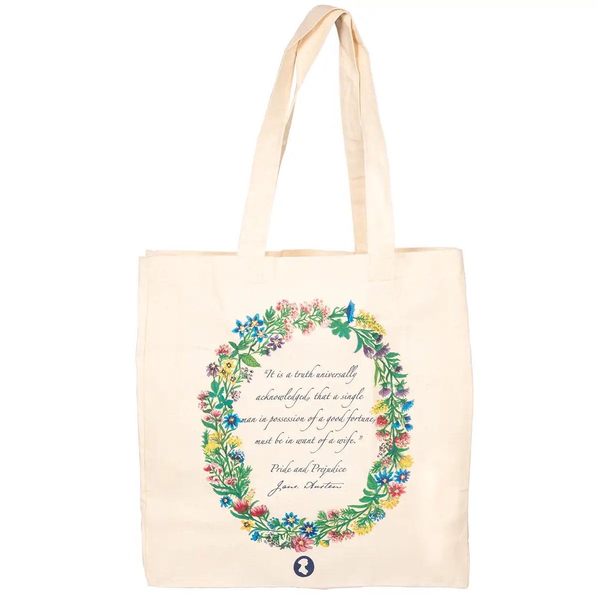 Pride and Prejudice Floral Tote Bag - Image 2