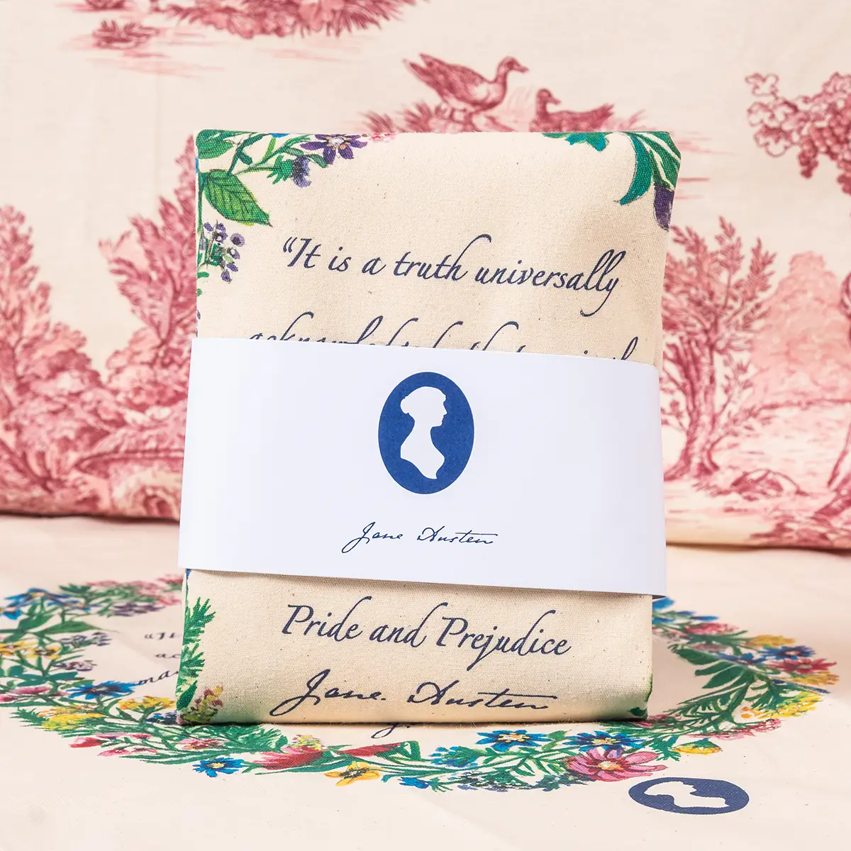 Pride and Prejudice Floral Tote Bag - Image 3
