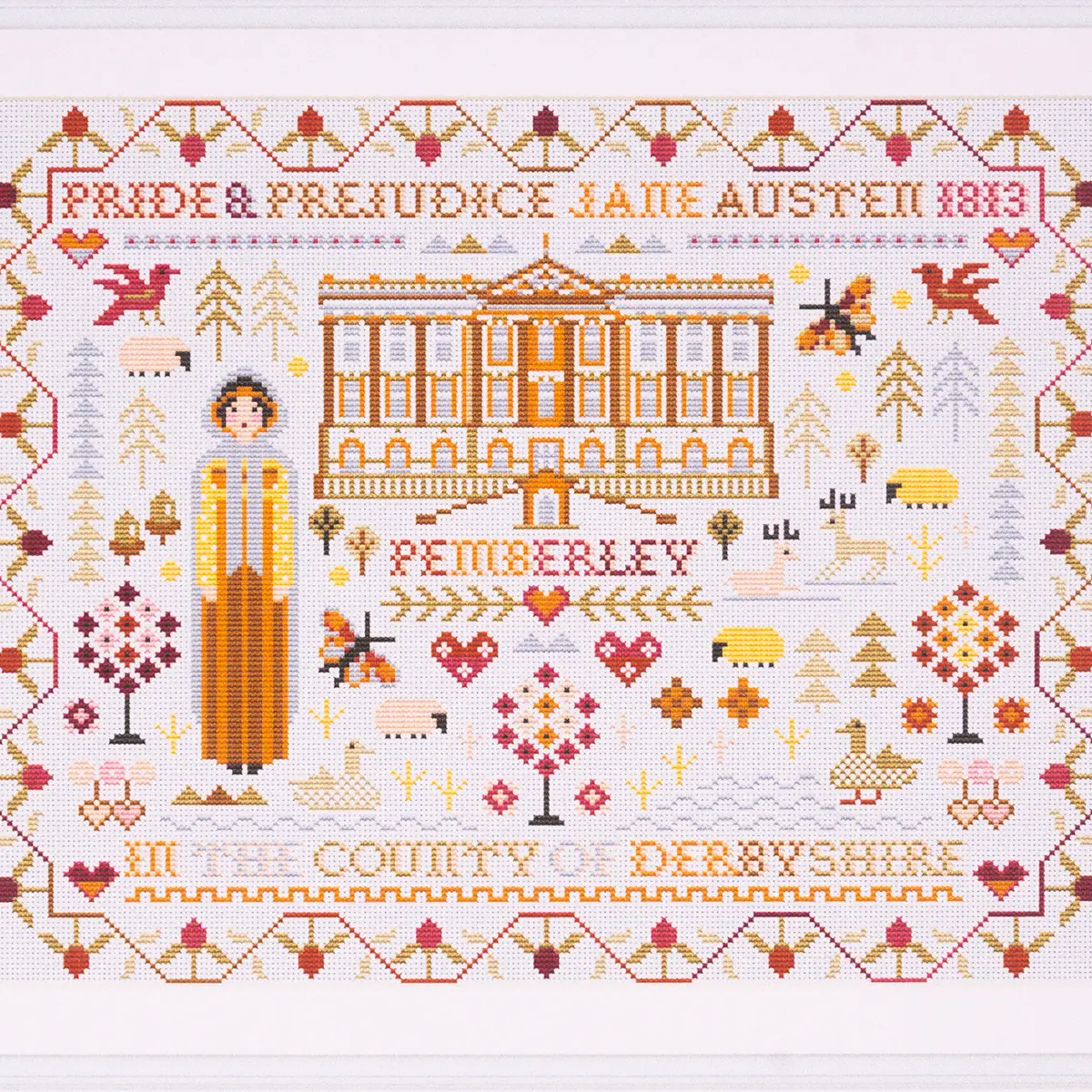Pride and Prejudice Pemberley Cross Stitch