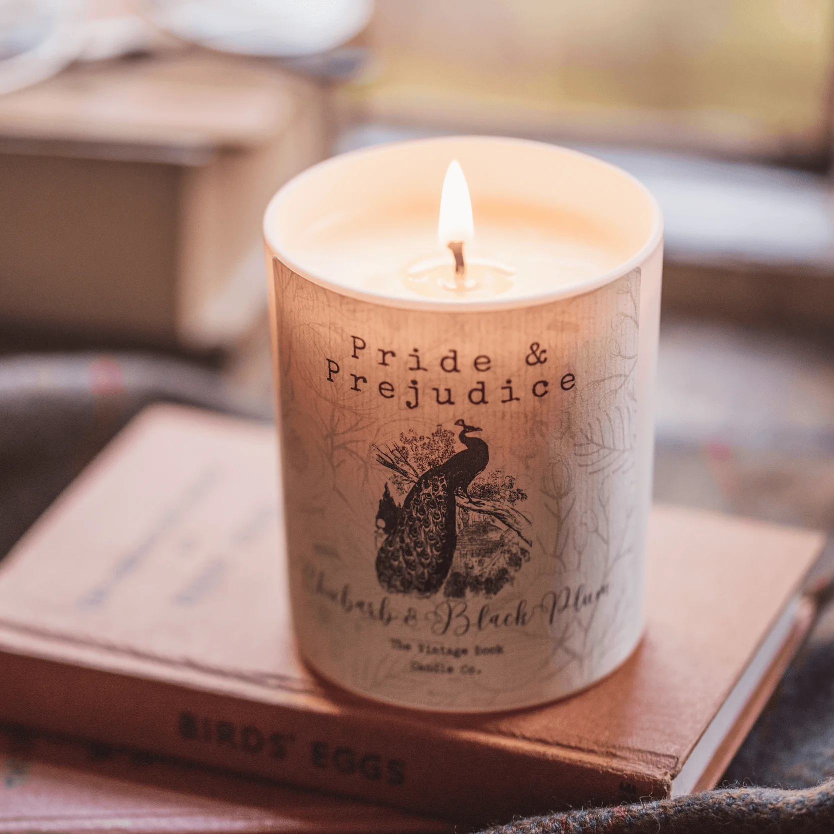 Pride and Prejudice Rhubarb and Juicy Black Plum Candle