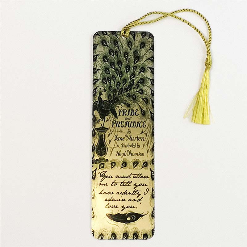 Pride & Prejudice Bookmark - Peacock Design - Image 3