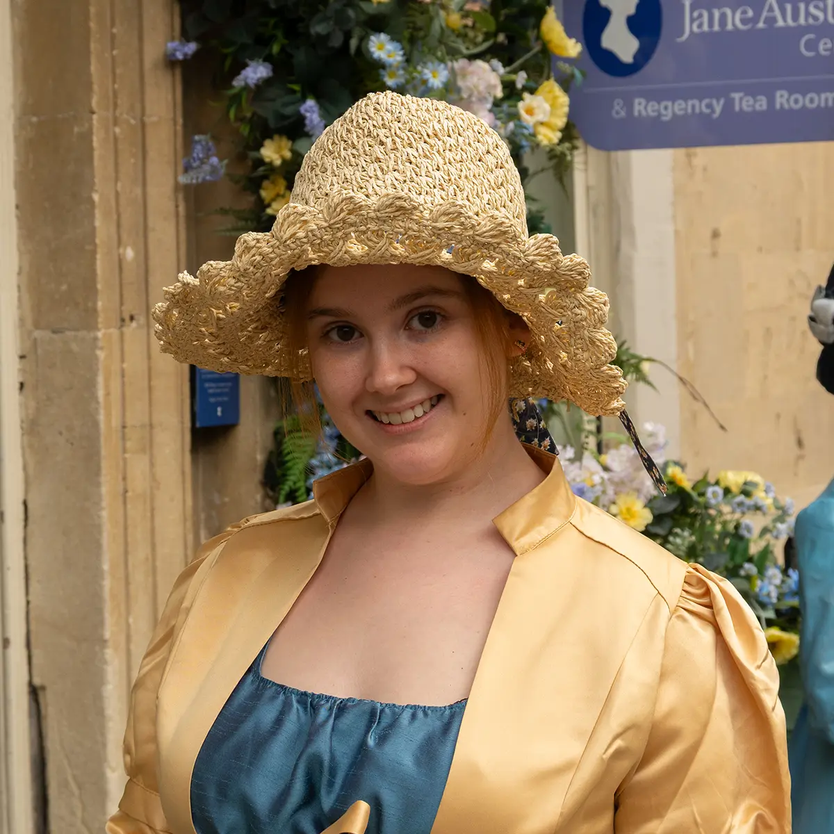 Regency Crochet Bonnet Hat - Image 6