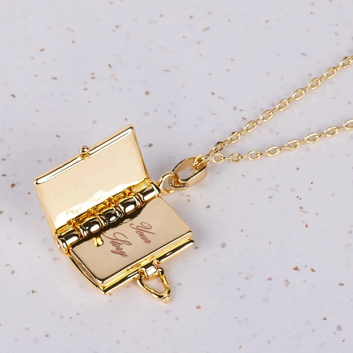 Rose Bud Locket Necklace - Image 2