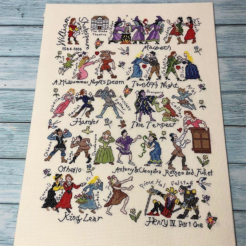 Shakespeare Cross Stitch - Counted Cross Stitch Kit - Image 2