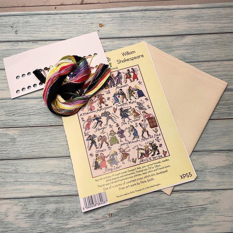 Shakespeare Cross Stitch - Counted Cross Stitch Kit - Image 3