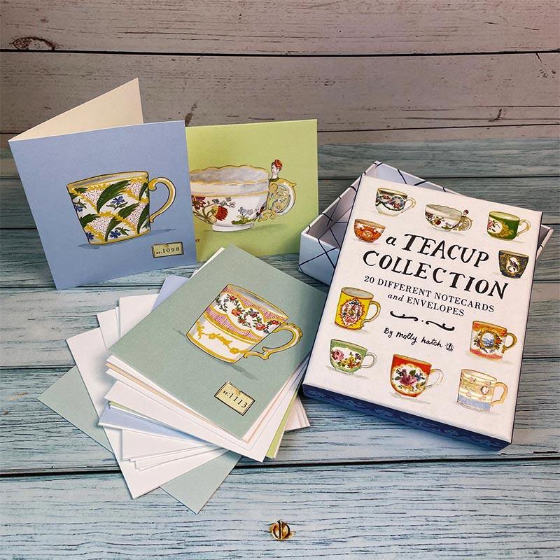 Teacup Cards - Teacup Notecard Collection - Pack of 20 - Image 2