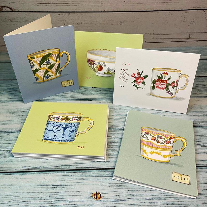 Teacup Cards - Teacup Notecard Collection - Pack of 20 - Image 4