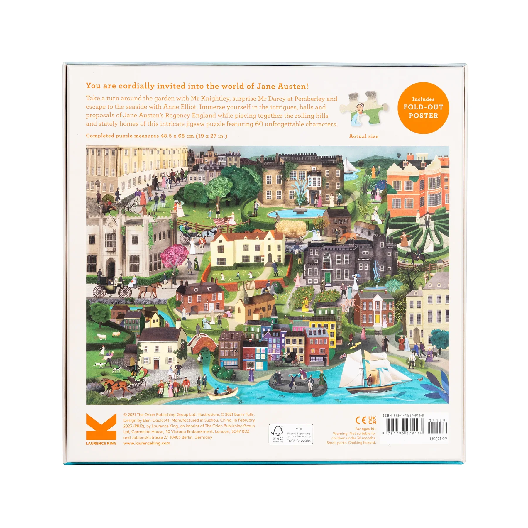The World of Jane Austen 1000-piece Jigsaw Puzzle - Image 3